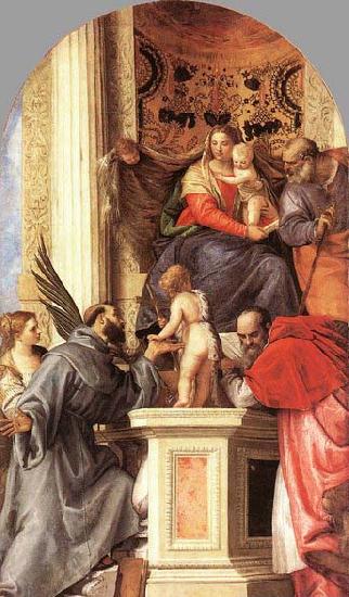 Paolo Veronese Madonna Enthroned with Saints oil painting image